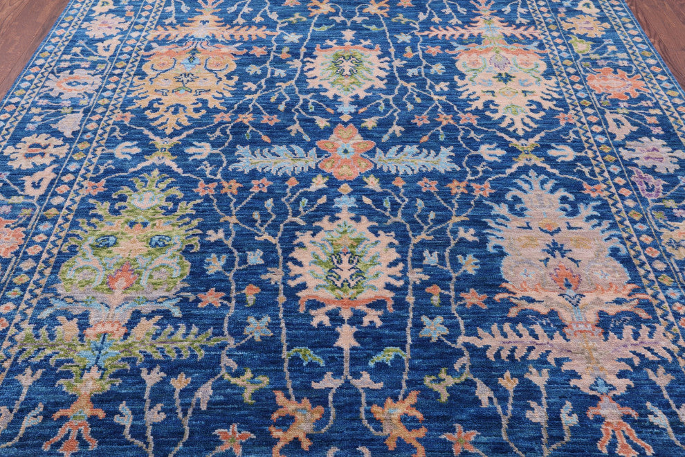 Handmade Turkish Oushak Wool Rug 8' 1" X 10' 0" - Q15660