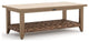 Cayman 24" x 48" Coffee Table, Heritage Brown