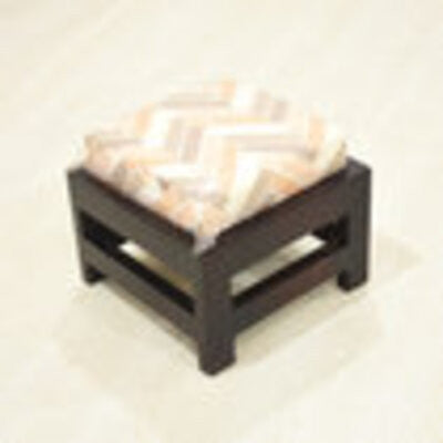 Handmade Mango Wood Light Walnut Color Rectangular Shaped, 14 X14 X9