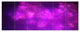 Purple Starry Fractal Sky, Abstract Canvas Art Print, 70"x28", 6 Panels