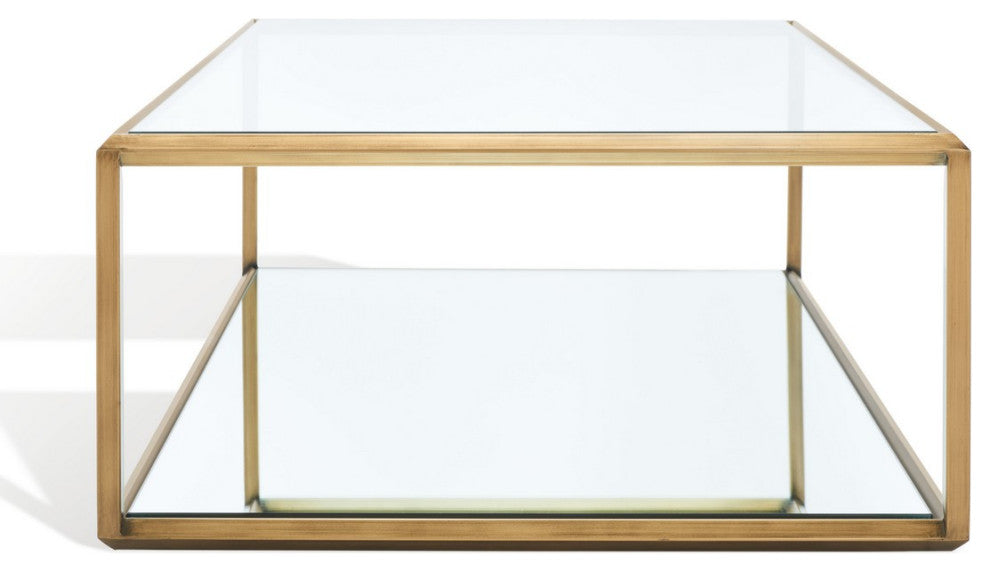 Safavieh Couture Florabella Mirrored Coffee Table Bronze