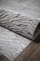 Natura Transitional Modern Animal Print Area Rug, Gray Tiger, 8' X 10'