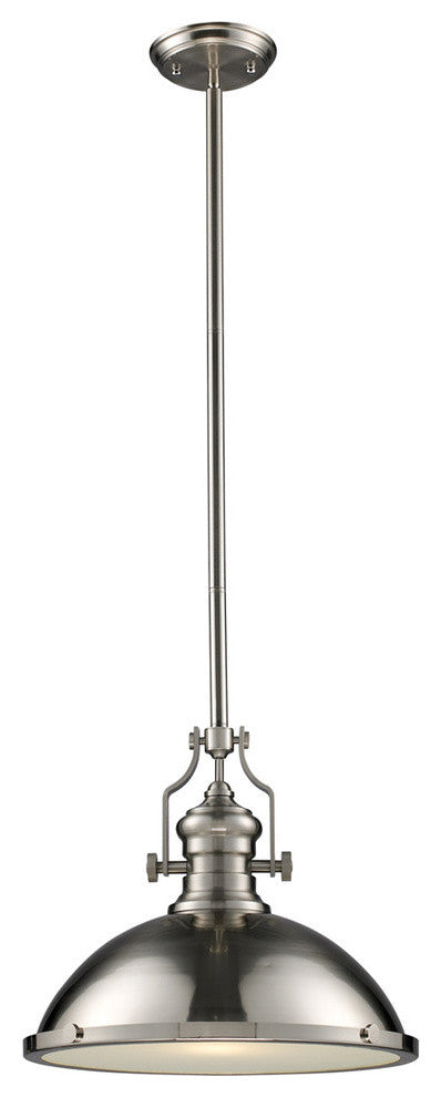 Chadwick 1-Light Pendant, Satin Nickel