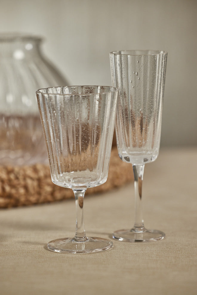 Forli Bubble Champagne Flutes, Set of 4