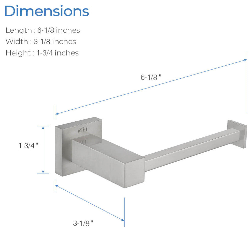 Cube Bathroom Tissue Holder KBA1502, Brush Nickel