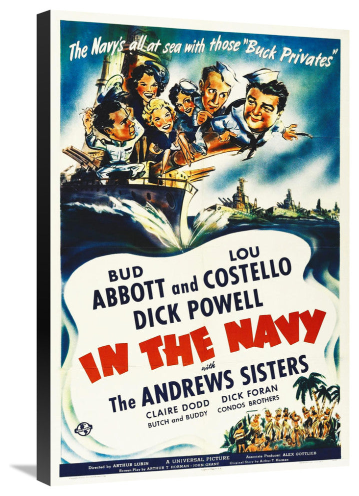 "Abbott & Costello - In The Navy" Canvas by Hollywood Photo Archive, 20x30"
