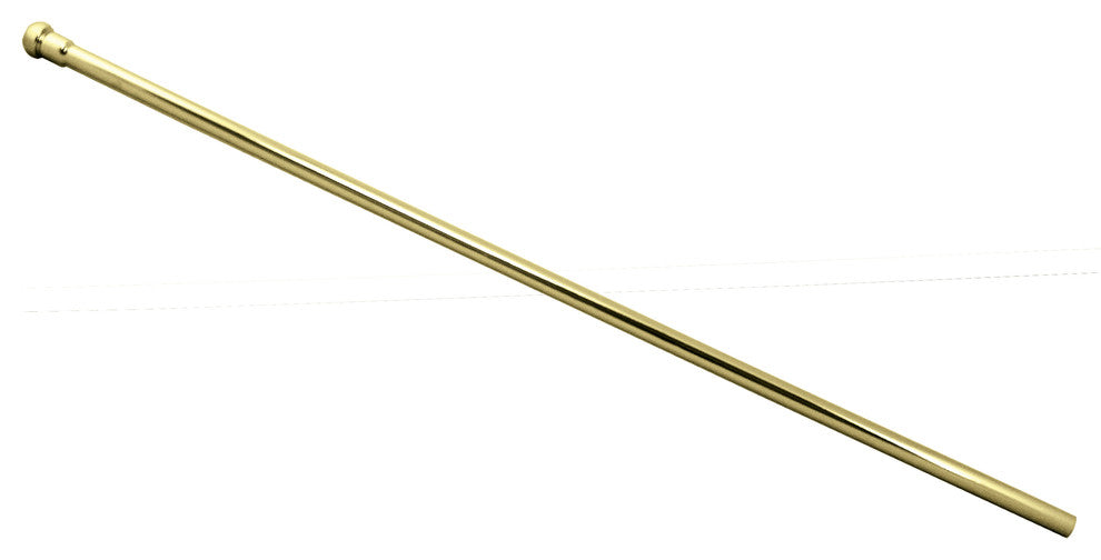 3/8" OD Bullnose Faucet Riser, Polished Brass