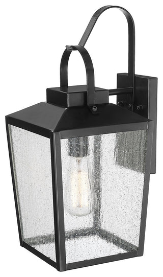 1 Light 8" Powder Coated Black Outdoor