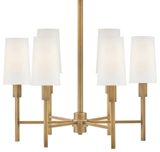 Hinkley Fenwick Medium Chandelier, Heritage Brass