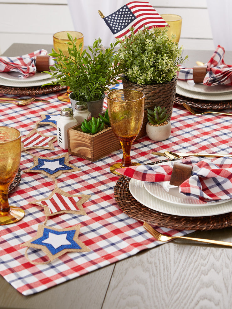 American Plaid Tablecloth 60X104