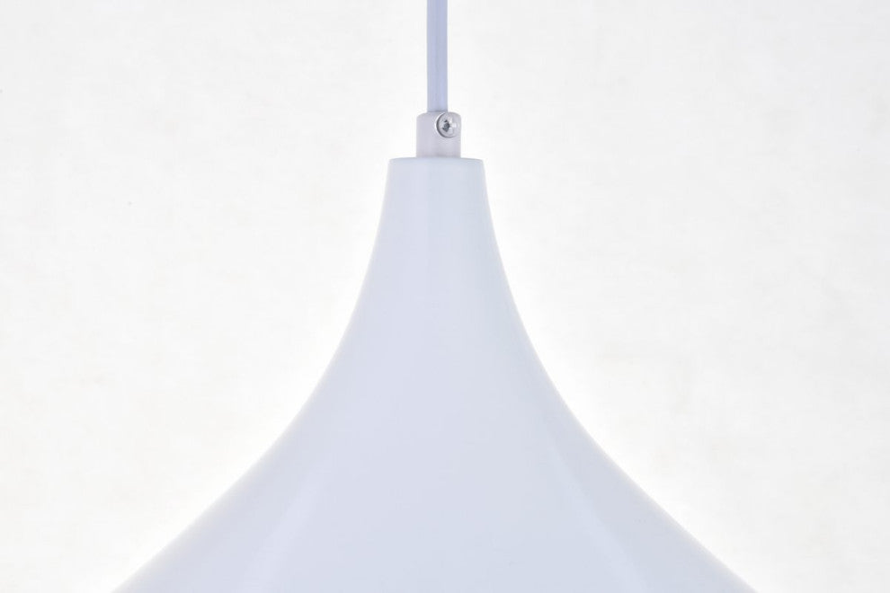 Courtney 1-Light White Pendant