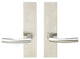 Oslo Lever, Tubular Full Dummy Pair, Left Hand, Satin Stainless Steel