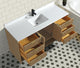 Ari Kitchen and Bath San Diego Bath Vanity, Oak, 60", Freestanding