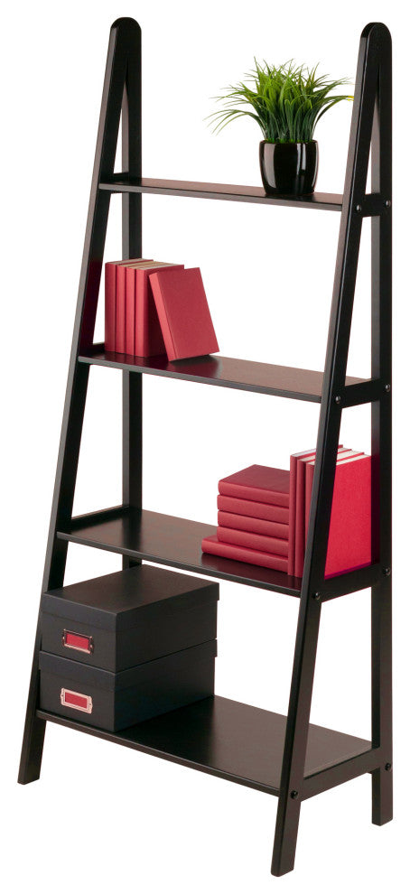Avalon 4-Tier A-Frame Shelf, Espresso