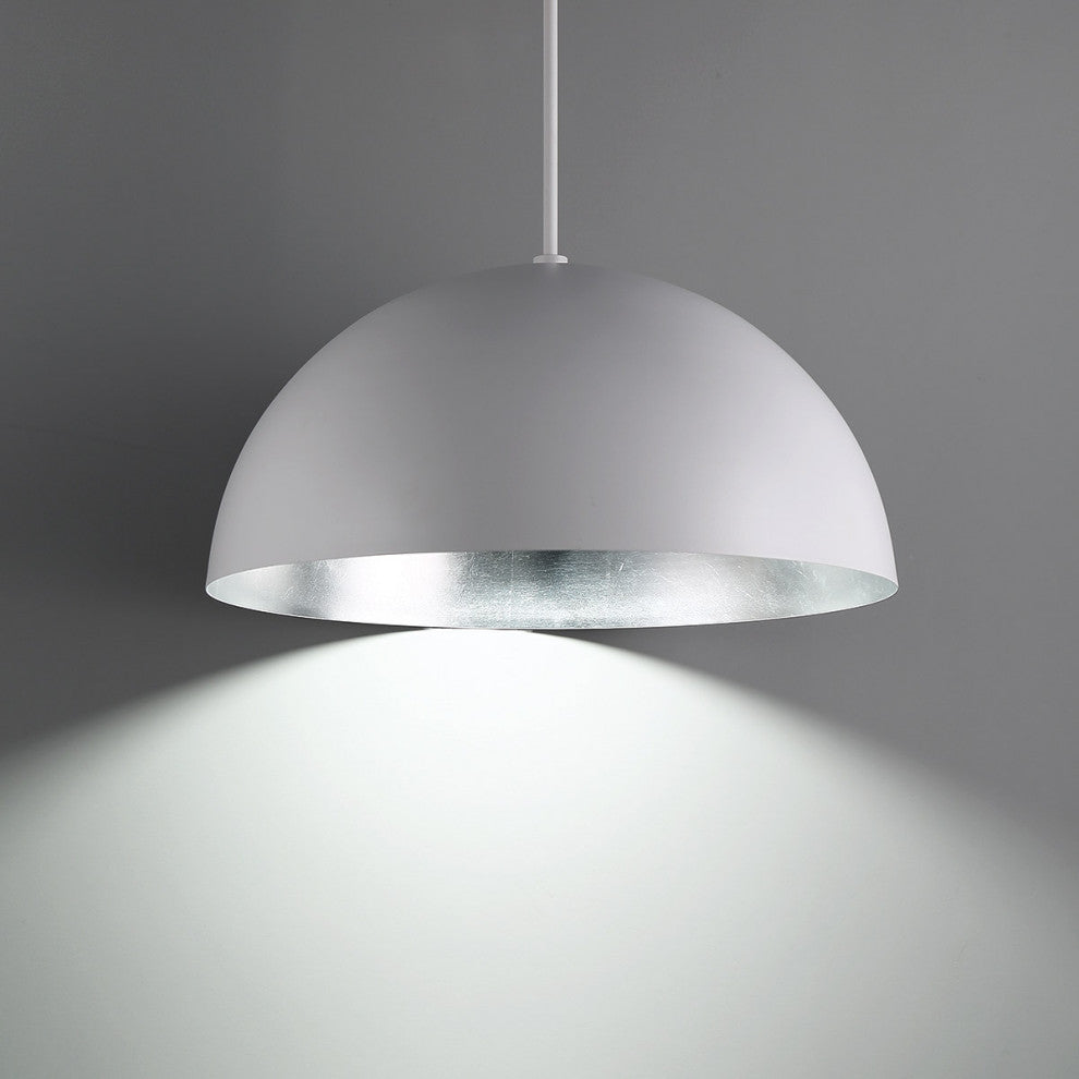 Modern Forms Yolo 26" LED Pendant in Silver Leaf