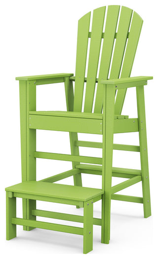 Polywood South Beach Lifeguard Chair, Lime