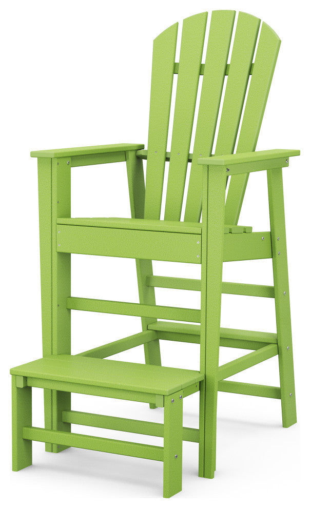 Polywood South Beach Lifeguard Chair, Lime