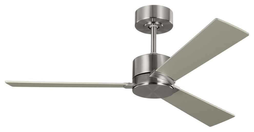 Rozzen 44" Ceiling Fan Brushed Steel