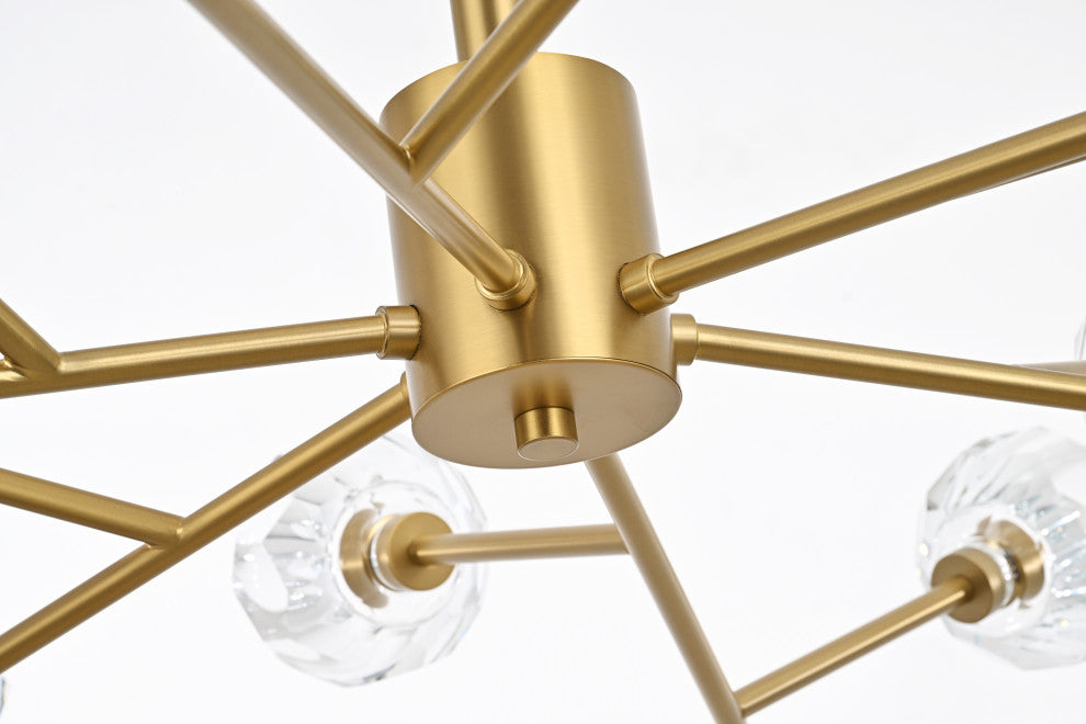 18 Light Pendant, Gold