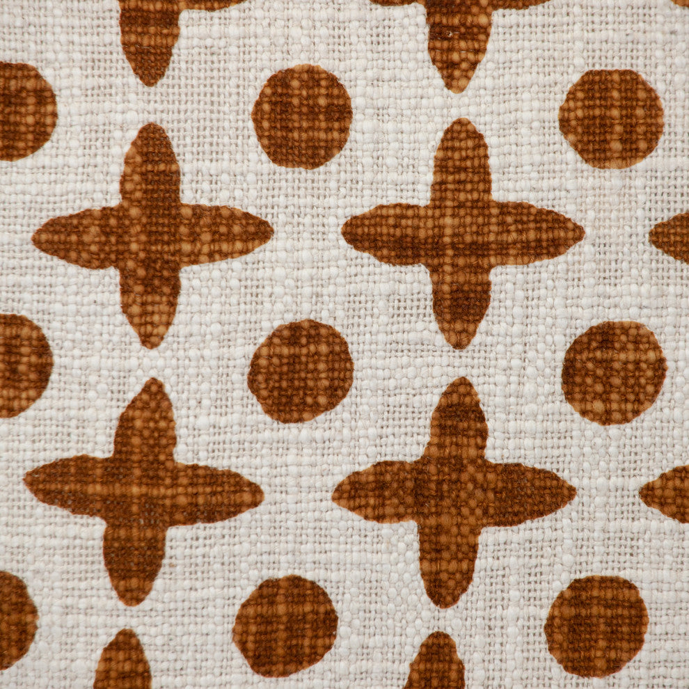 Parkland Collection Transitional Print Rust Square 18" x 18" Pillow