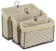 Lined Wire Organizers, Set of 3