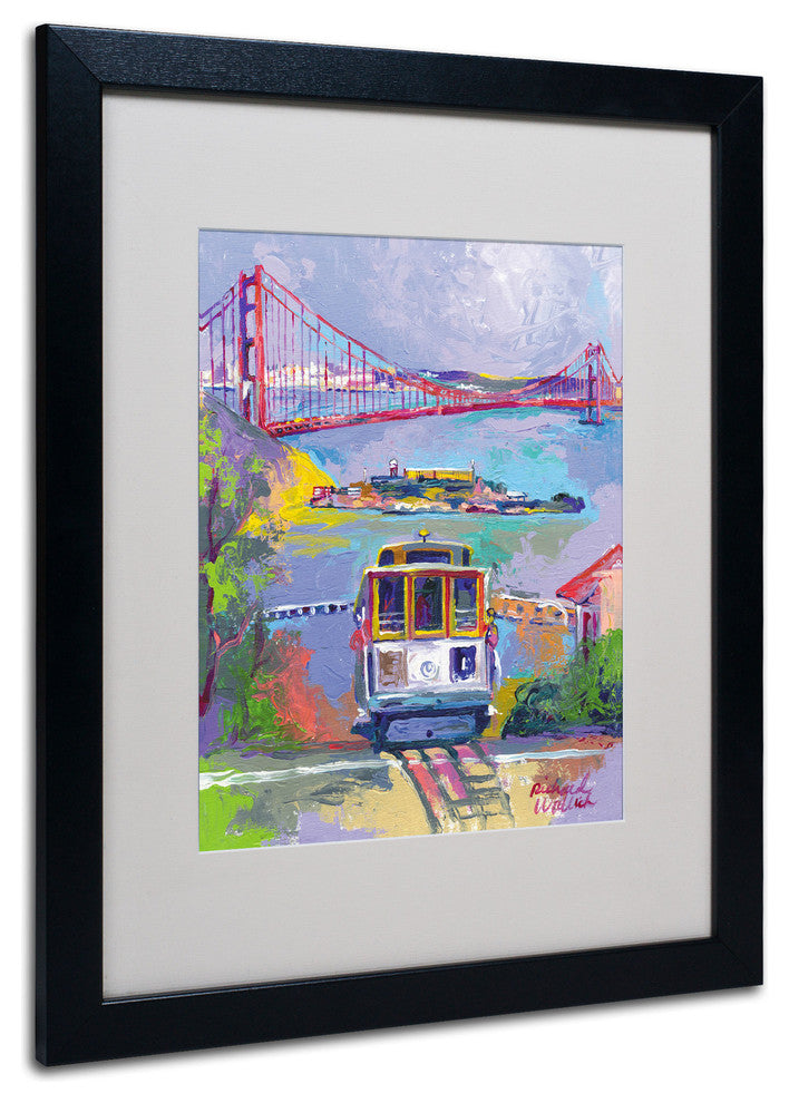 'San Francisco 2' Matted Framed Canvas Art by Richard Wallich