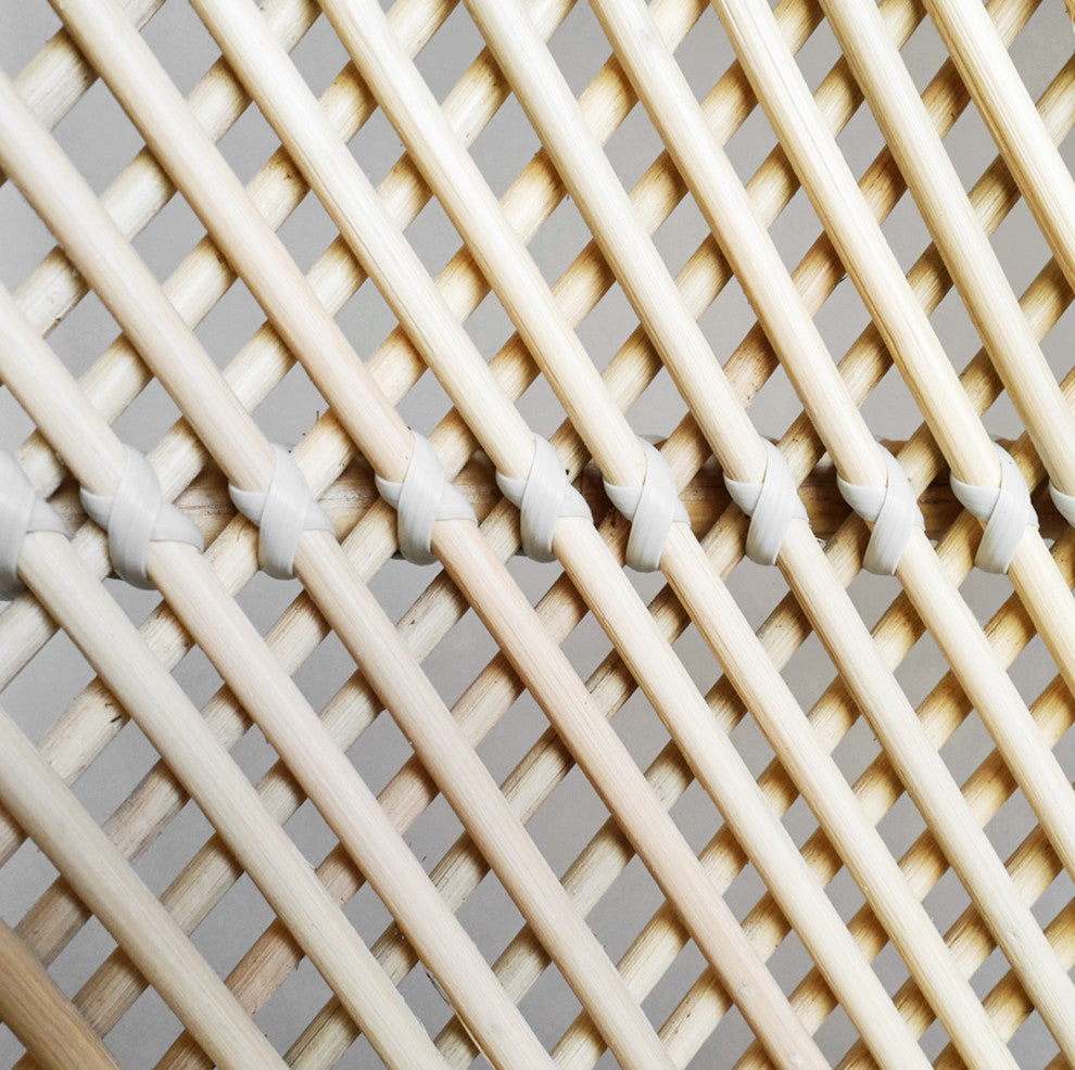 Tall Back Wicker Scoop Chair