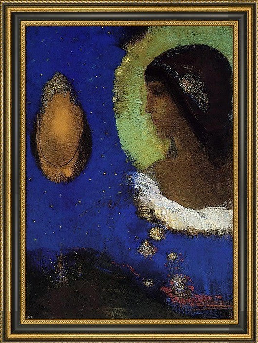 Odilon Redon Sita - 18" x 27" Framed Premium Canvas Print