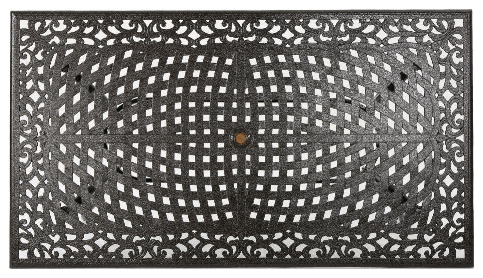 David Outdoor Aluminum 7-Piece Dining Set