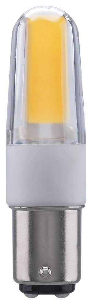 4W, LED, 5000K, Clear, Double Contact Bayonet Base, 120-130V