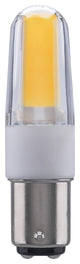 4W, LED, 5000K, Clear, Double Contact Bayonet Base, 120-130V