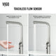 VIGO Jewel 15" H Touchless Pull-Out Sprayer Kitchen Faucet, Stainless Steel