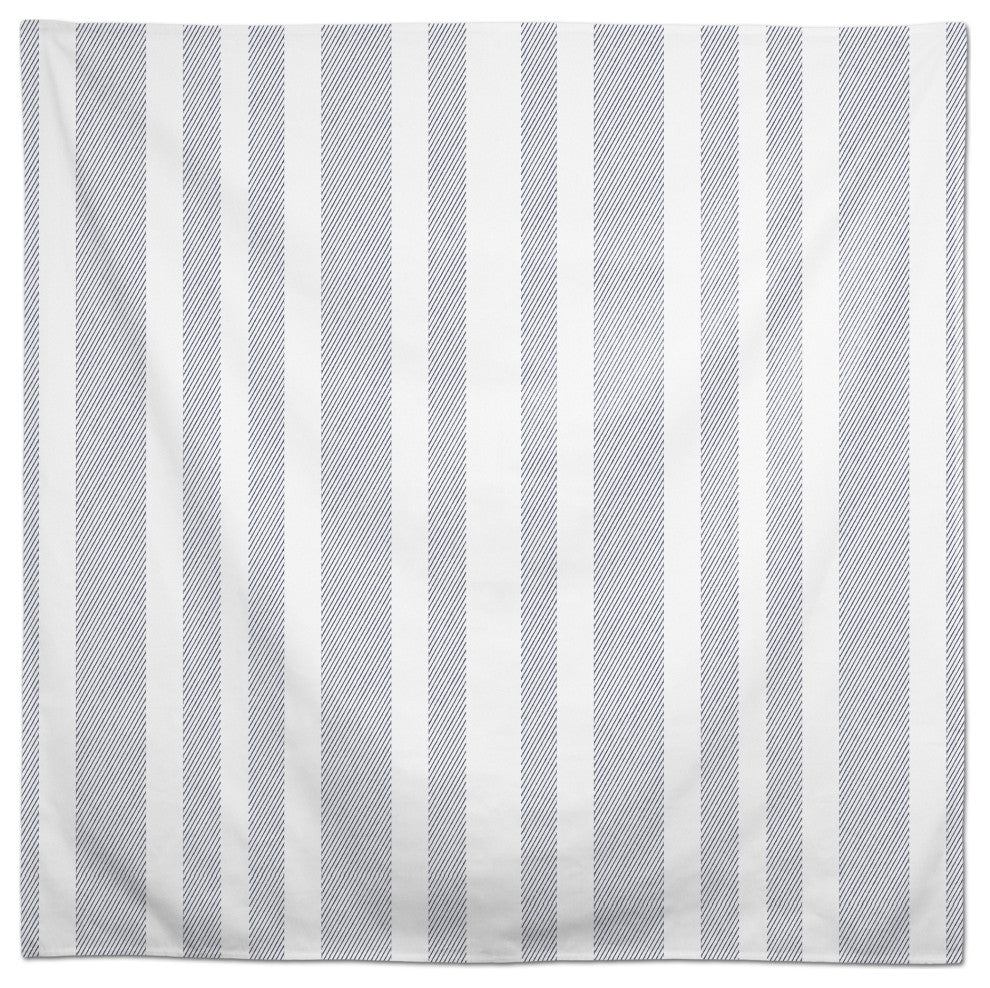 Textured Blue Stripes 58x58 Tablecloth
