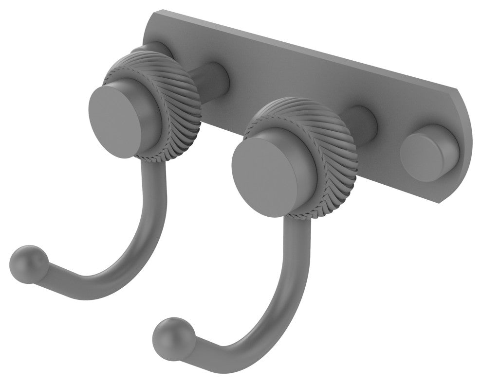 Mercury 2 Position Multi Hook with Twisted Accent, Matte Gray