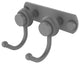 Mercury 2 Position Multi Hook with Twisted Accent, Matte Gray
