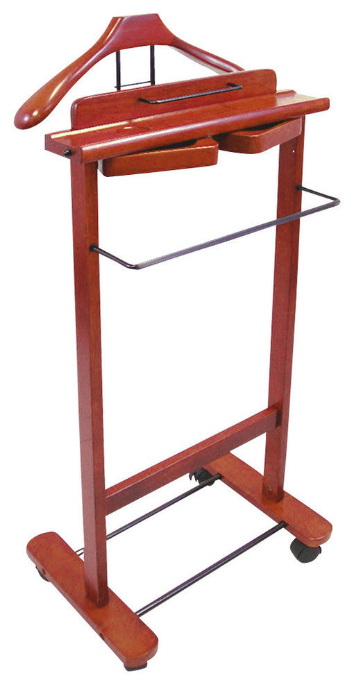 Proman Products Deluxe Valet, Dark Cherry