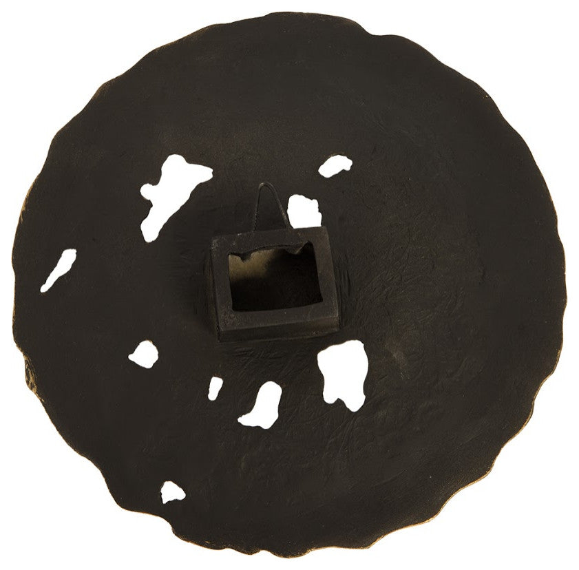 Molten Disc Wall Art, Gold Leaf, Small