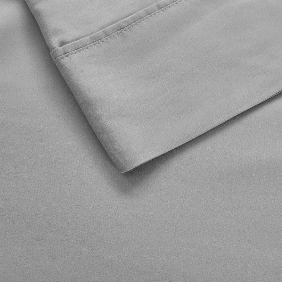 Beautyrest 1000 Thread Count Thermal Management Sheet Set, Light Gray, Full