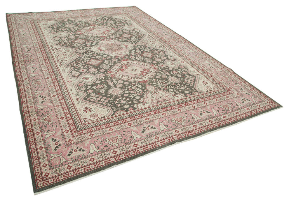 Rug N Carpet - Hand-Knotted Oriental 8' 0" x 11' 6" Soft Oushak Area Rug