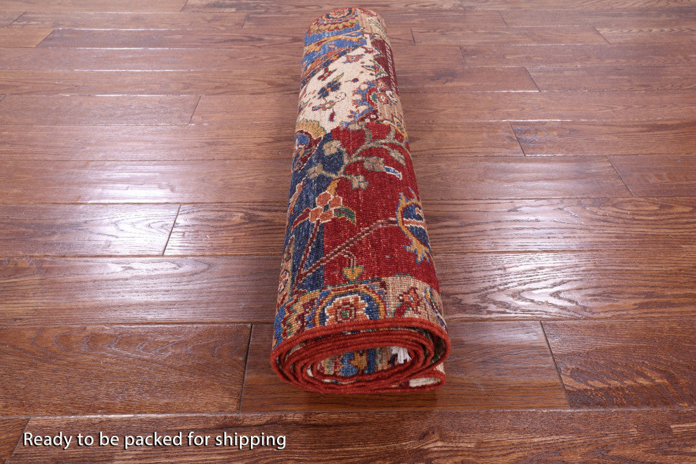 Runner Super Kazak Handmade Wool Rug 2' 10" X 8' 4" Q10184