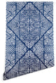 Deny Designs Marta Barragan Camarasa Indigo of Shapes Wallpaper, Blue, 2'x10'