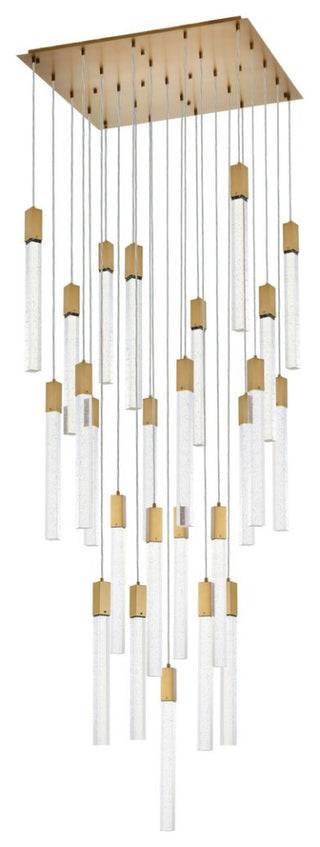 Weston 25 Light Pendant in Satin Gold