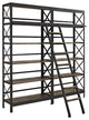 Industrial Modern Contemporary Living Room Wood Metal Stand Brown
