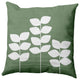 Simple Stems Decorative Throw Pillow, Muted Green, 18"x18"