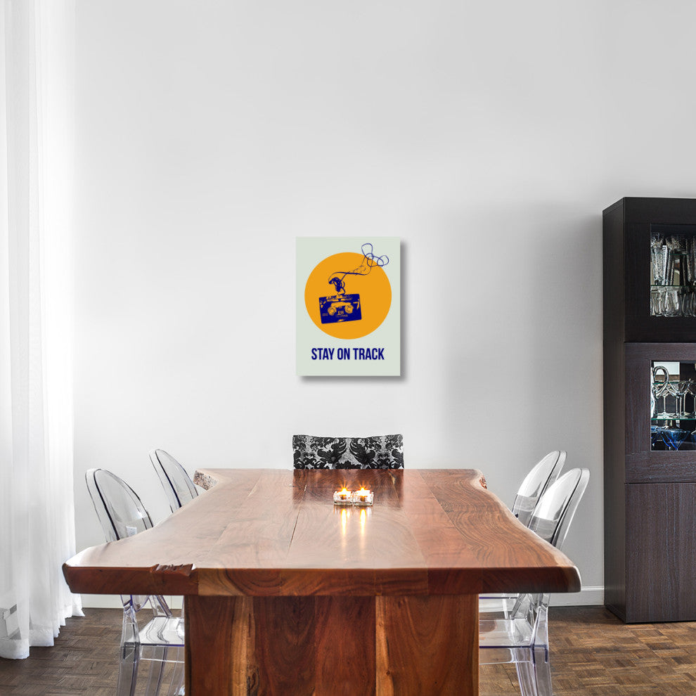 "Stay On Track Circle Poster 2" Fine Art Print