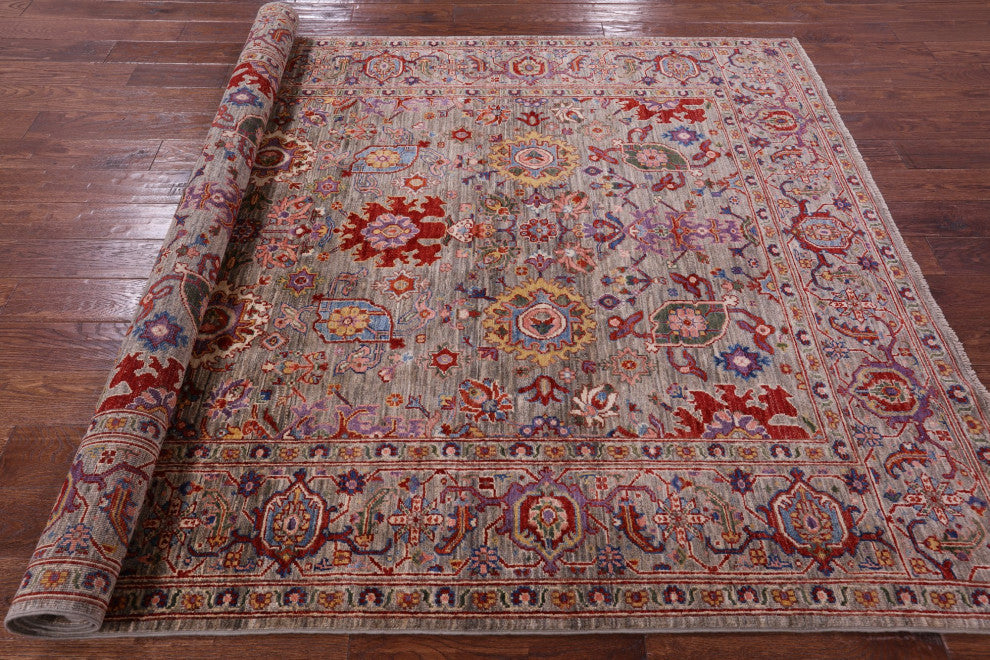 Hand Knotted Persian Fine Serapi Rug 5' 11" X 8' 7" - Q12635