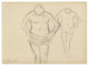 "Copies of Cezanne's Bathers" Digital Paper Print by Edgar Degas, 34"x26"