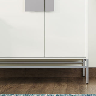 The Lancado Bathroom Vanity, White, 40", Single Sink, Freestanding