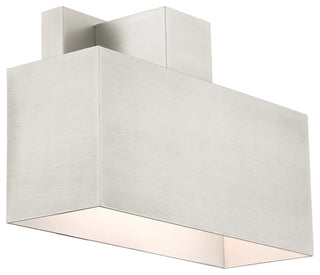 Brushed Nickel Contemporary, Refined Outdoor Wall Sconce