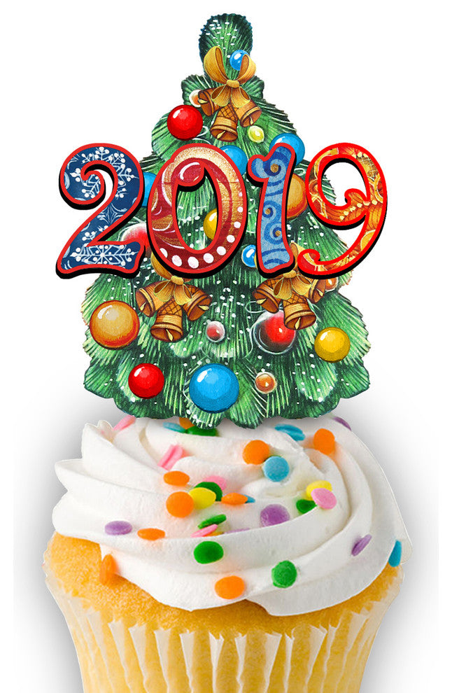 Dated Tree Cupcake And Cake Toppers